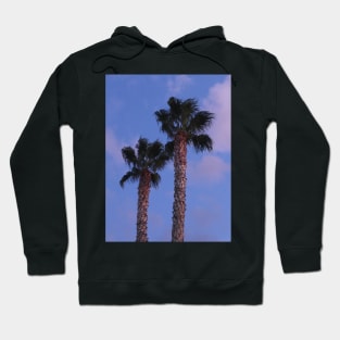 Two Palm Trees at Night Hoodie